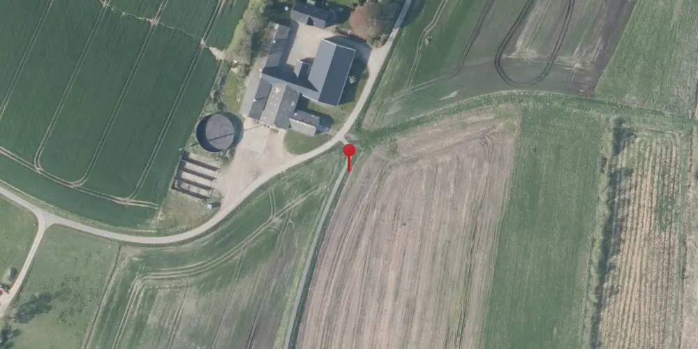 Historisk kort over Bjerregaardene Trinbræt