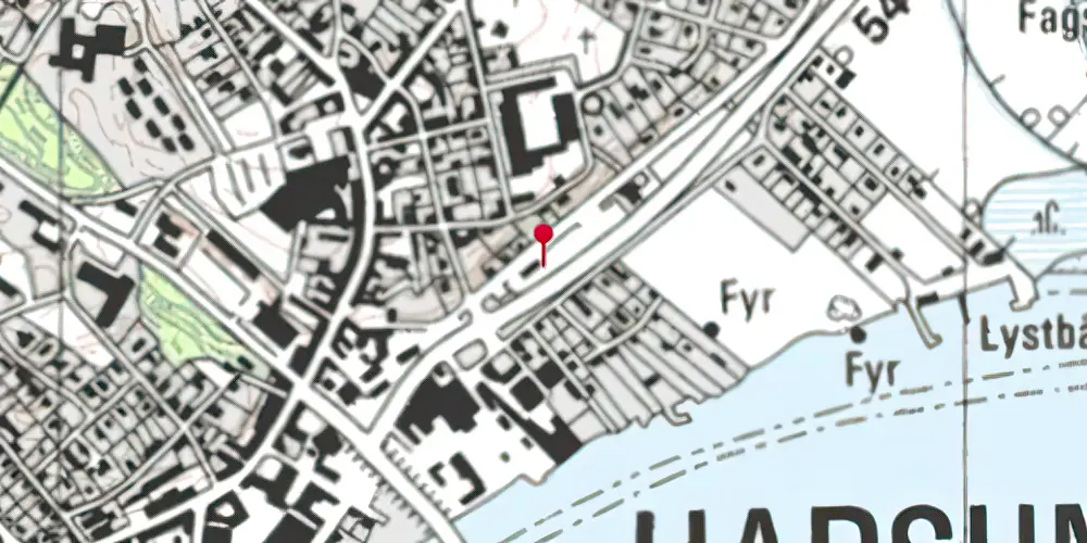 Historisk kort over Hadsund Nord Station Historisk kort over Hadsund Nord Station