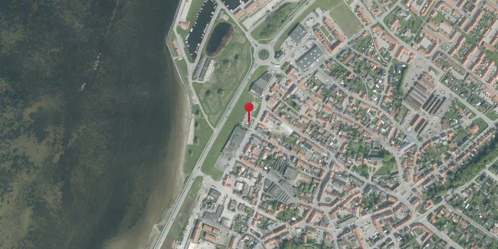 Historisk kort over Nibe Station Historisk kort over Nibe Station