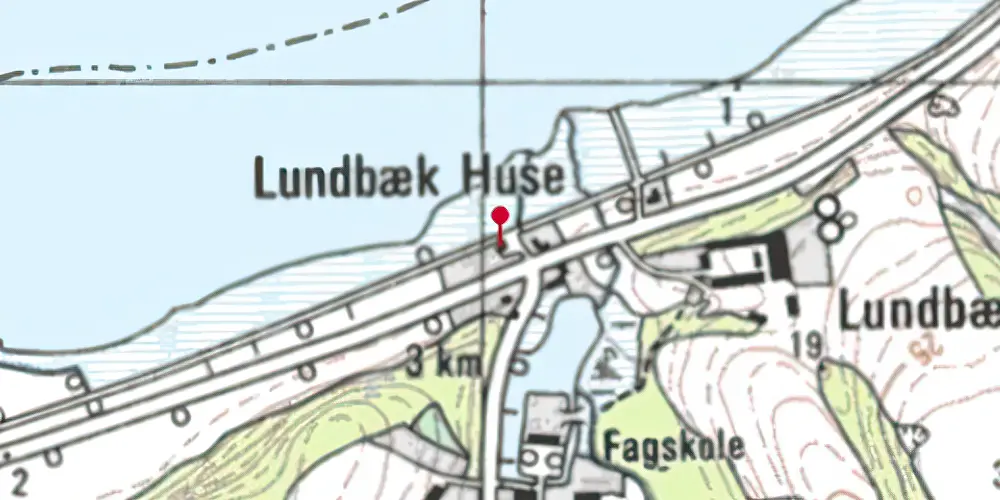 Historisk kort over Lundbæk Holdeplads Historisk kort over Lundbæk Holdeplads