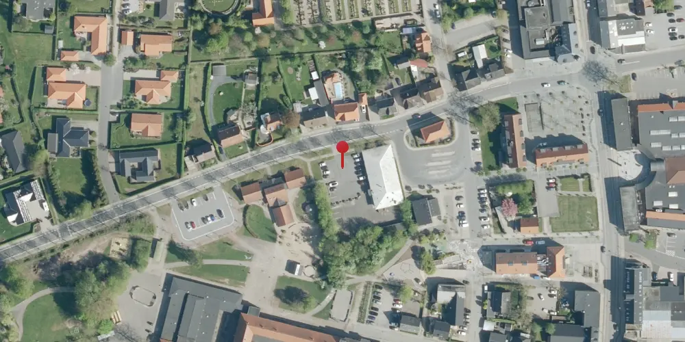 Historisk kort over Farsø Station