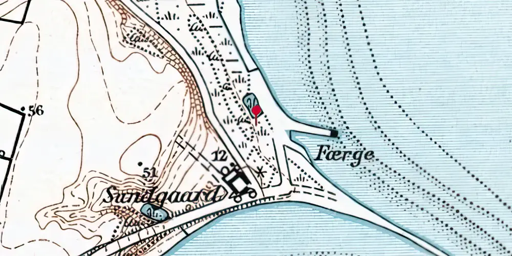 Historisk kort over Sundsøre Godsstation Historisk kort over Sundsøre Godsstation