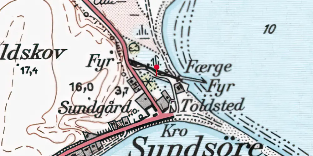 Historisk kort over Sundsøre Godsstation Historisk kort over Sundsøre Godsstation