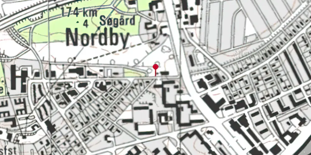 Historisk kort over Viby Nord Jylland Station Historisk kort over Viby Nord Jylland Station