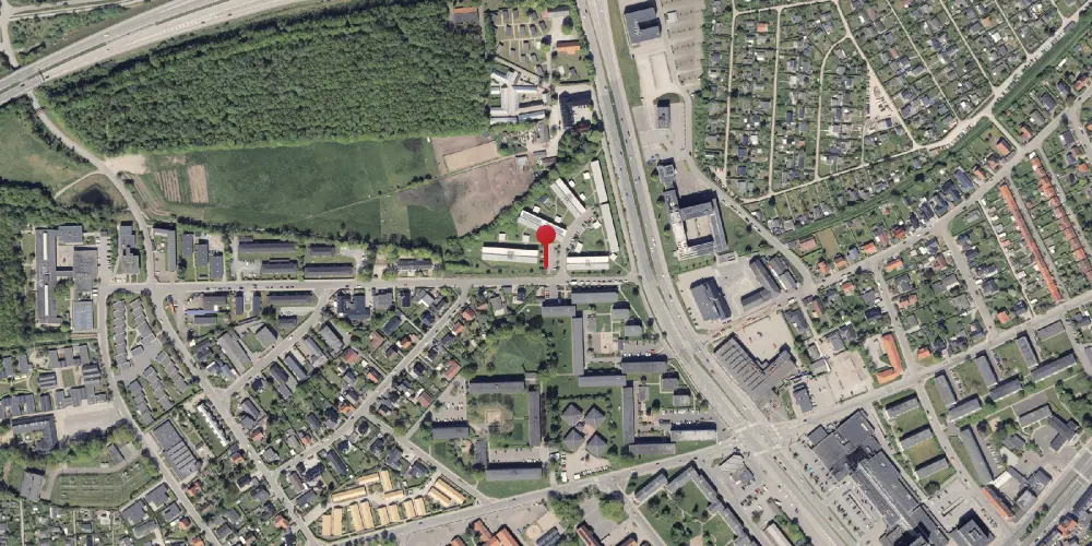 Historisk kort over Viby Nord Jylland Station Historisk kort over Viby Nord Jylland Station