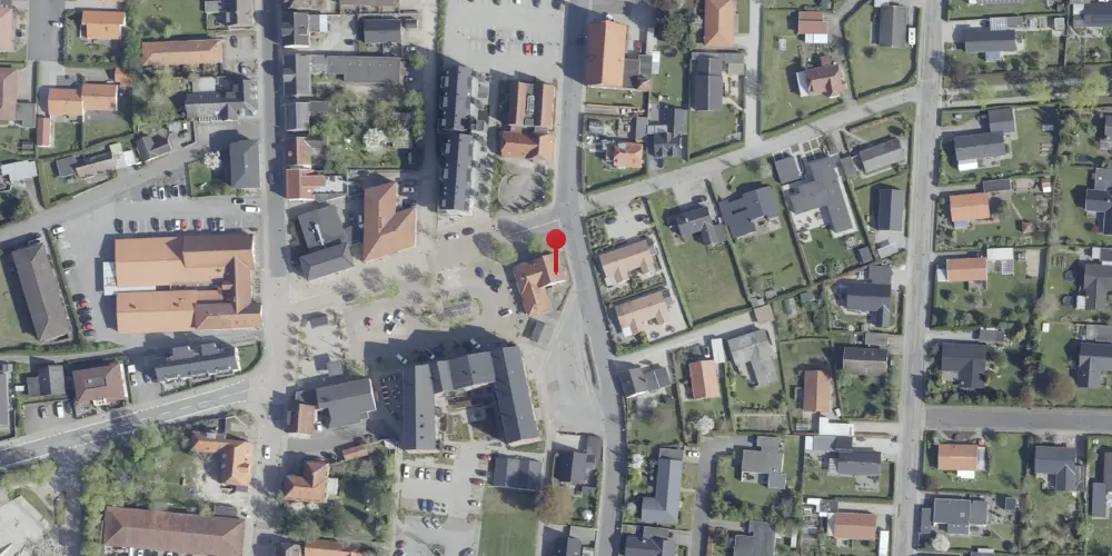 Historisk kort over Galten Station