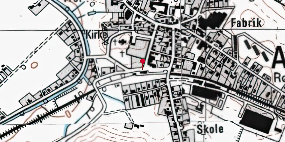 Historisk kort over Asnæs Station