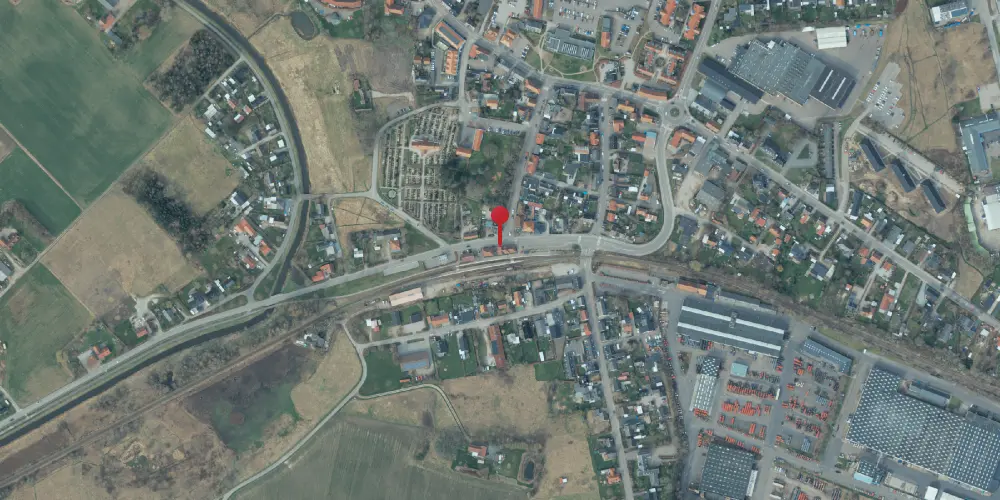 Historisk kort over Asnæs Station
