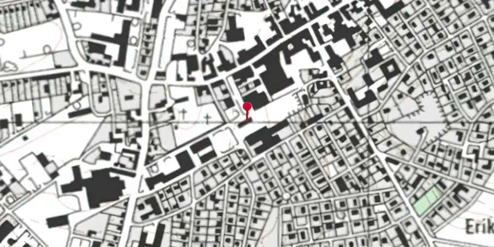 Historisk kort over Hammel Station Historisk kort over Hammel Station