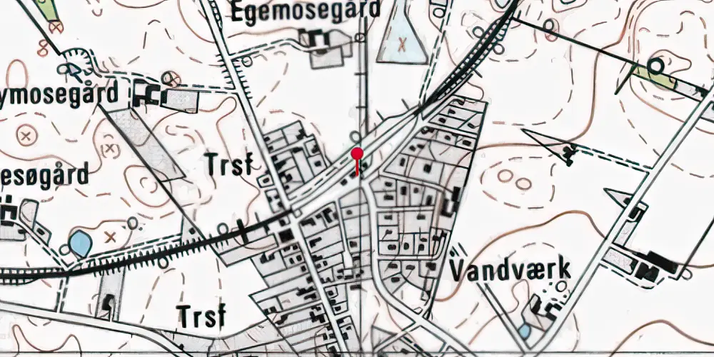 Historisk kort over Grevinge Station