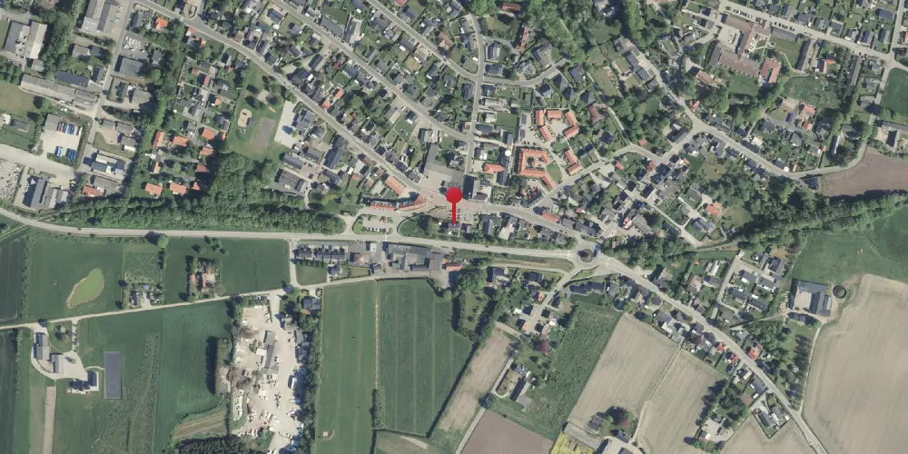 Historisk kort over Thorsø Station