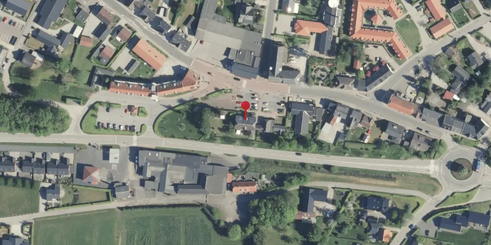 Historisk kort over Thorsø Station