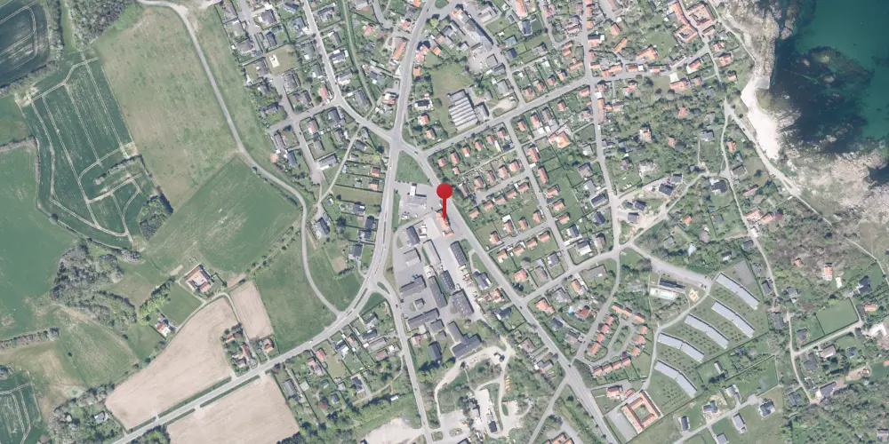 Historisk kort over Allinge Station Historisk kort over Allinge Station
