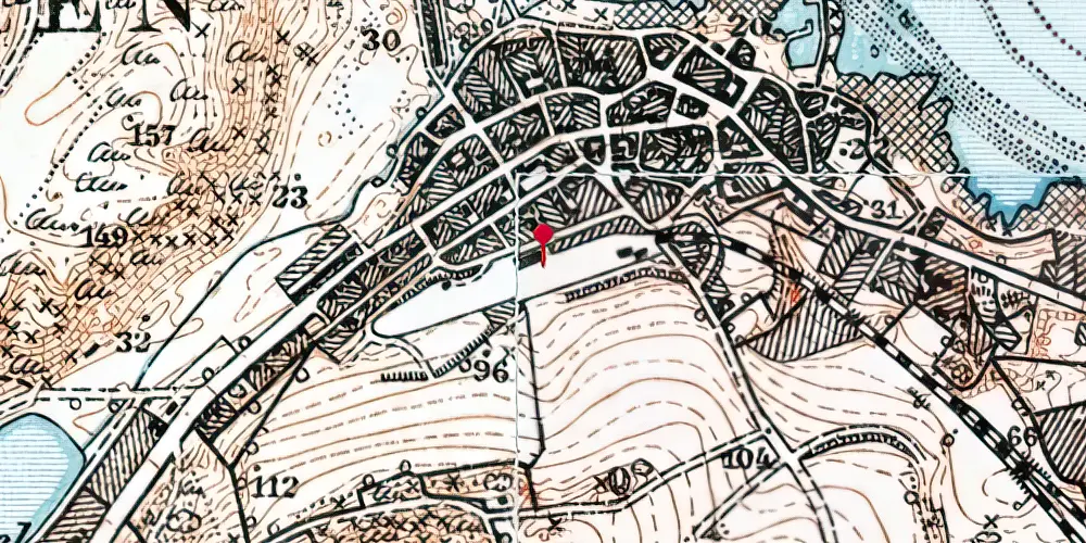 Historisk kort over Sandvig Station Historisk kort over Sandvig Station