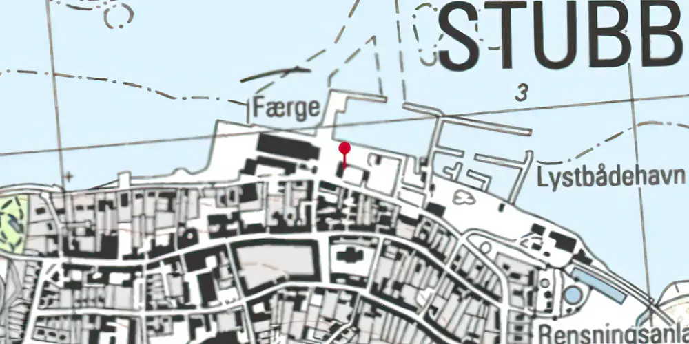 Historisk kort over Stubbekøbing Station