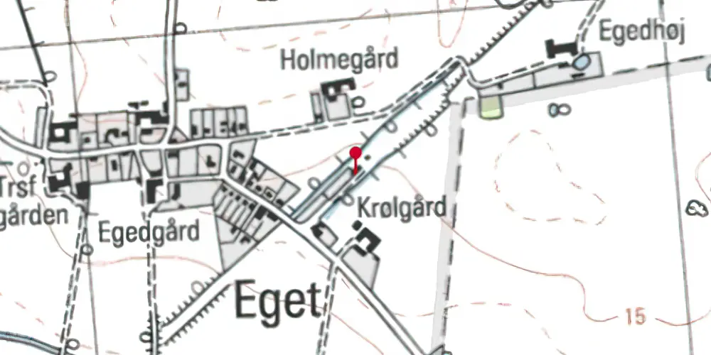 Historisk kort over Karleby Station Historisk kort over Karleby Station