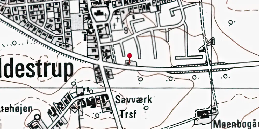 Historisk kort over Idestrup Holdeplads Historisk kort over Idestrup Holdeplads
