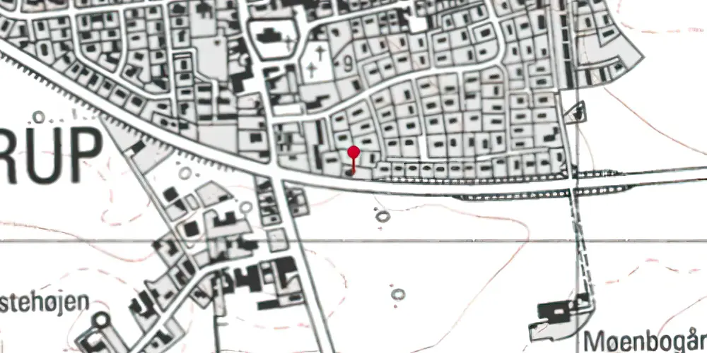 Historisk kort over Idestrup Holdeplads Historisk kort over Idestrup Holdeplads