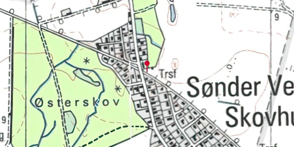Historisk kort over Sønder Vedby Trinbræt Historisk kort over Sønder Vedby Trinbræt