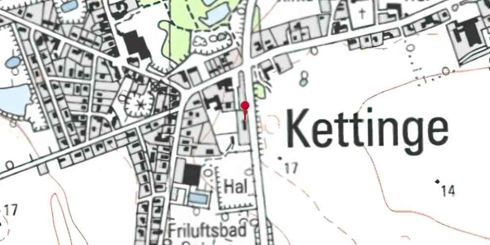 Historisk kort over Kettinge Billetsalgssted Historisk kort over Kettinge Billetsalgssted