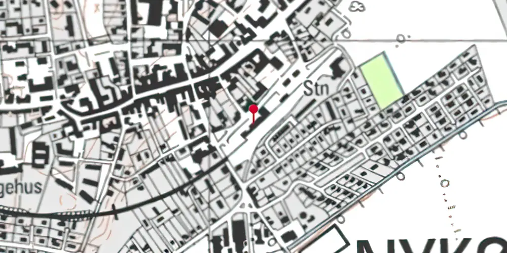 Historisk kort over Nykøbing Sjælland Station Historisk kort over Nykøbing Sjælland Station