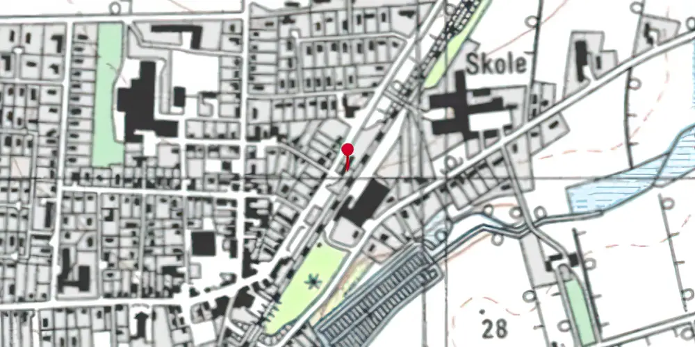 Historisk kort over Agerbæk Station Historisk kort over Agerbæk Station