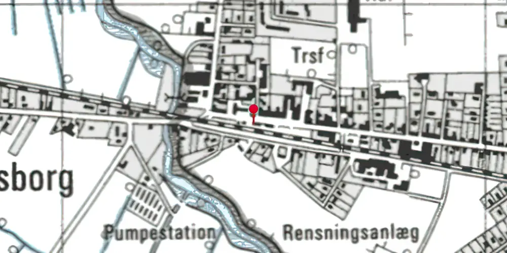 Historisk kort over Allingåbro Station Historisk kort over Allingåbro Station