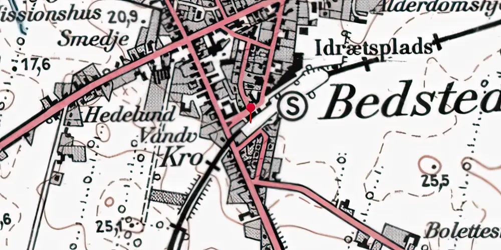 Historisk kort over Bedsted Thy Trinbræt Historisk kort over Bedsted Thy Trinbræt