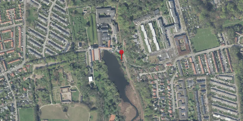 Historisk kort over Brede Station Historisk kort over Brede Station