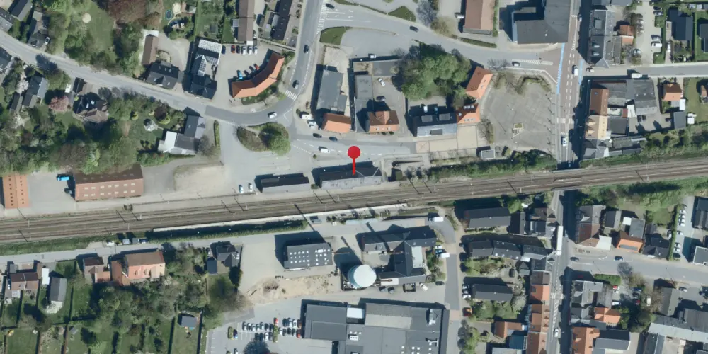 Historisk kort over Brørup Station Historisk kort over Brørup Station
