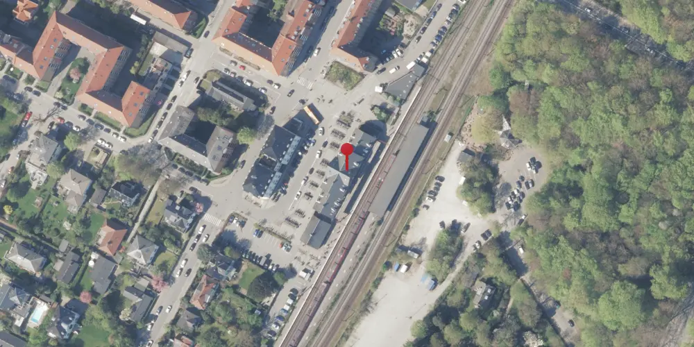 Historisk kort over Charlottenlund Station [1863-1899]