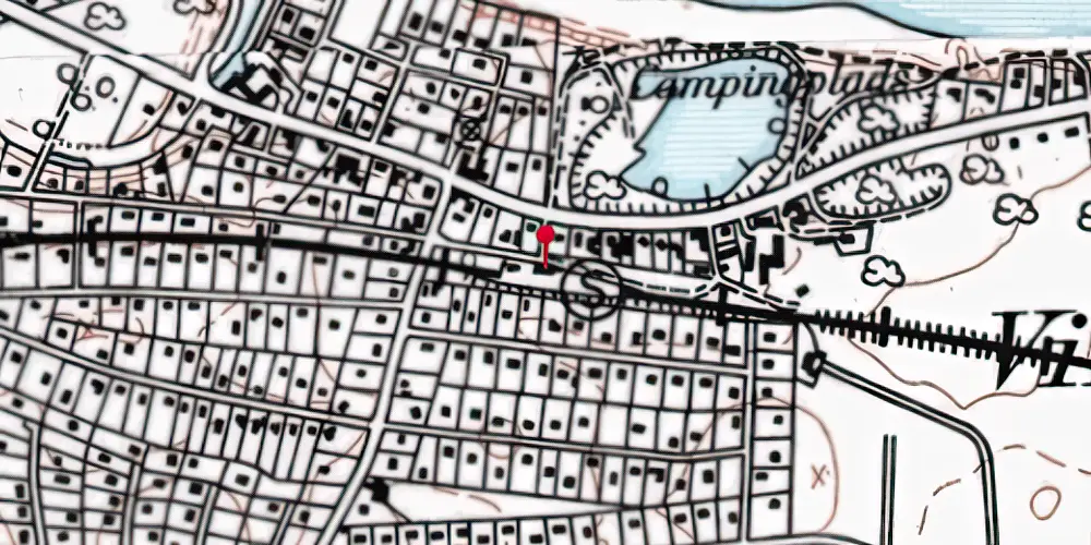 Historisk kort over Dronningmølle Station