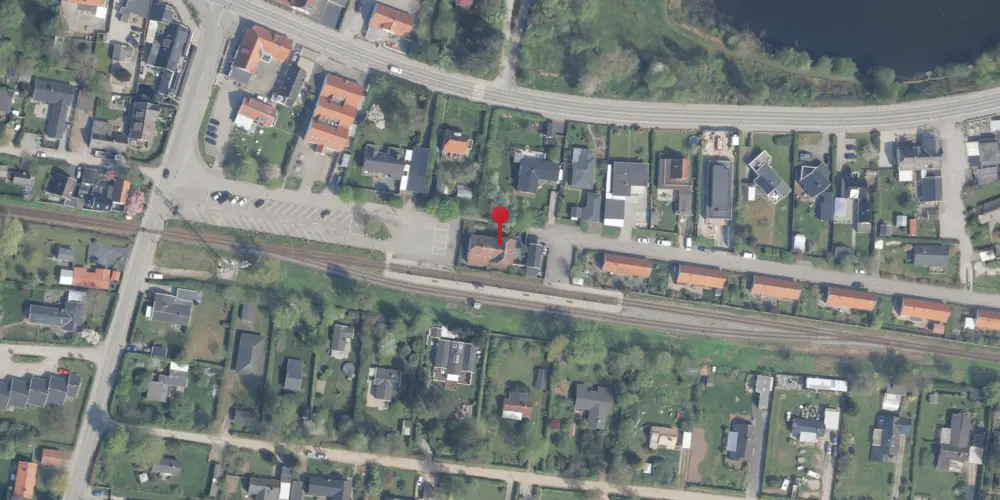 Historisk kort over Dronningmølle Station