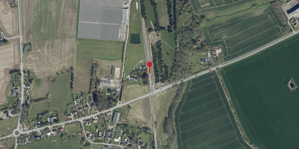 Historisk kort over Egøje Trinbræt