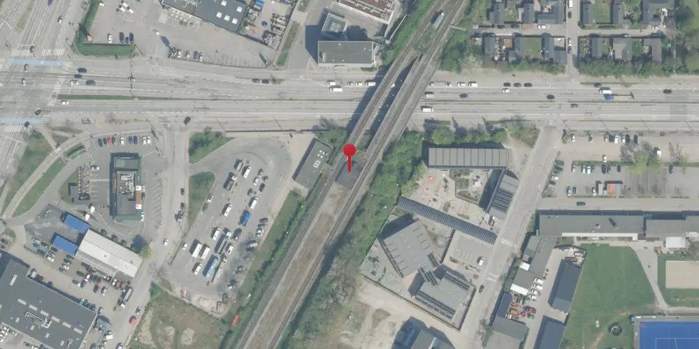 Historisk kort over Ellebjerg Station