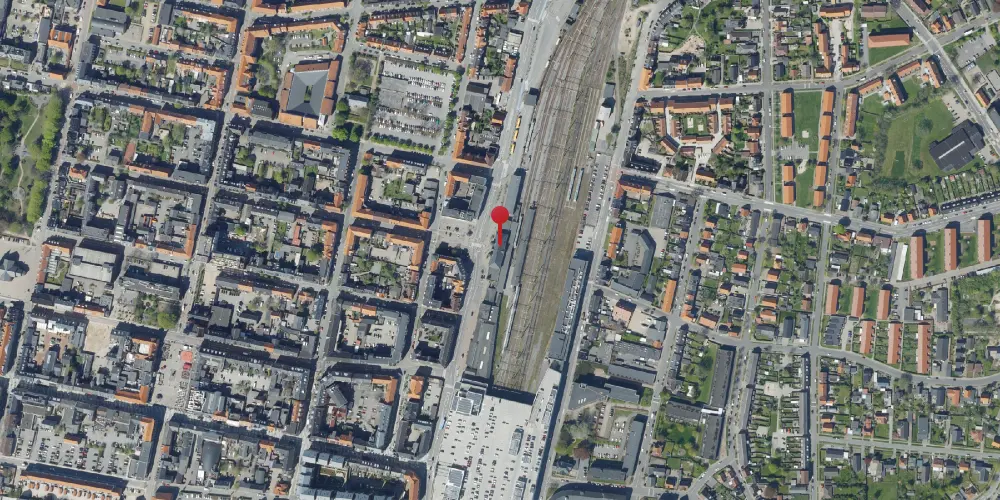 Historisk kort over Esbjerg Station