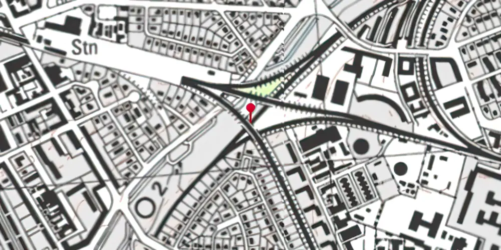 Historisk kort over Flintholm Station Historisk kort over Flintholm Station