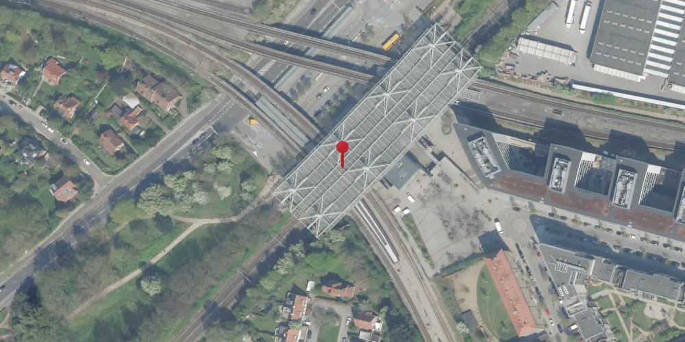 Historisk kort over Flintholm Station Historisk kort over Flintholm Station