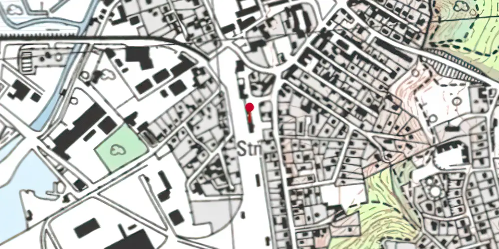 Historisk kort over Frederiksværk Station
