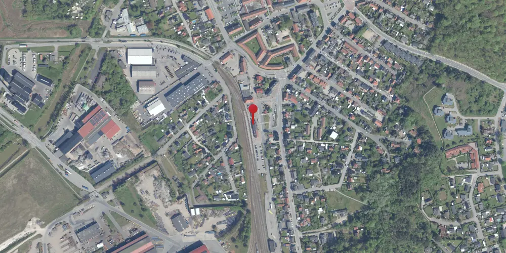 Historisk kort over Frederiksværk Station