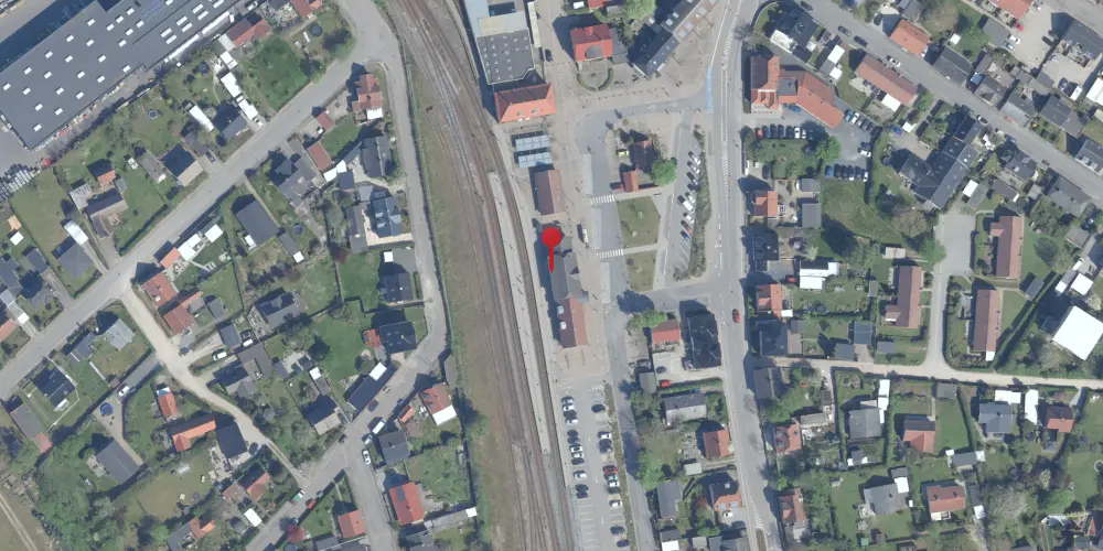 Historisk kort over Frederiksværk Station