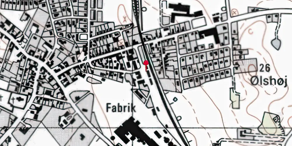Historisk kort over Gørlev Station