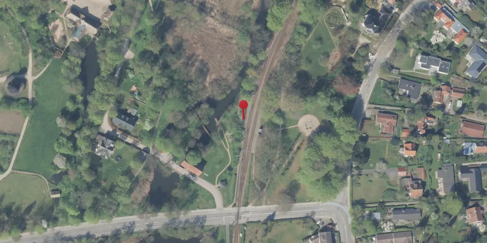 Historisk kort over Fuglevad Holdeplads