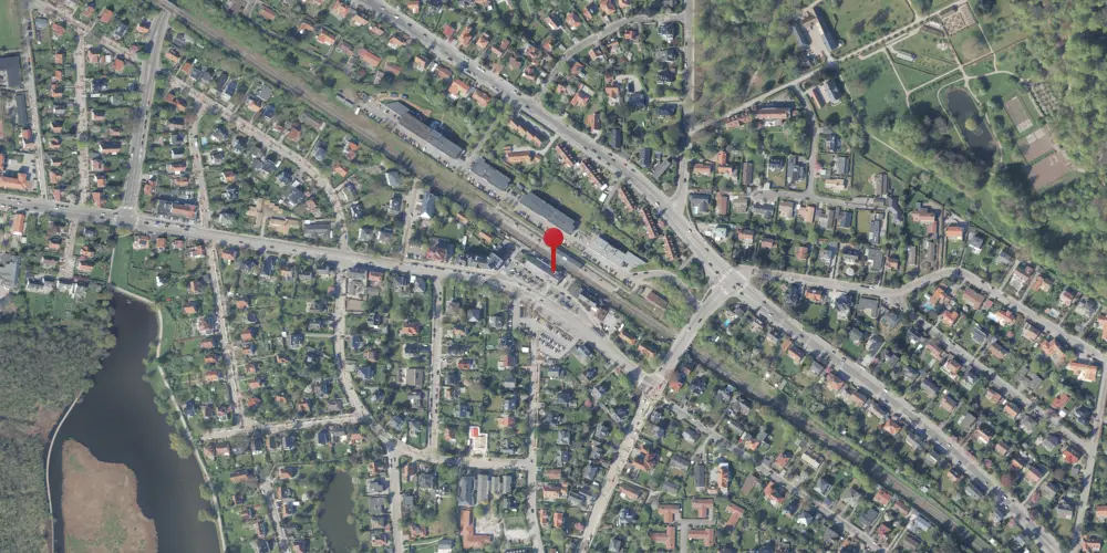 Historisk kort over Gentofte Station