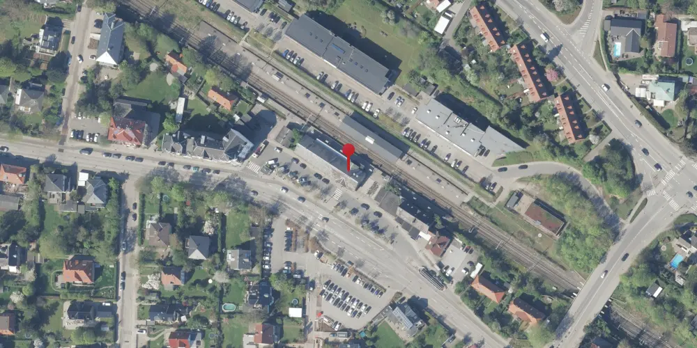 Historisk kort over Gentofte Station
