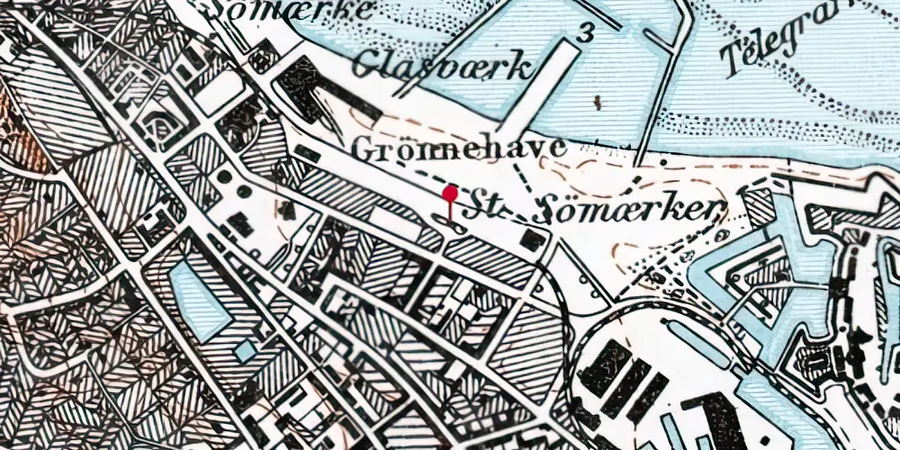 Historisk kort over Grønnehave Station Historisk kort over Grønnehave Station