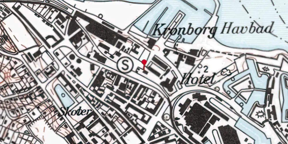 Historisk kort over Grønnehave Station Historisk kort over Grønnehave Station