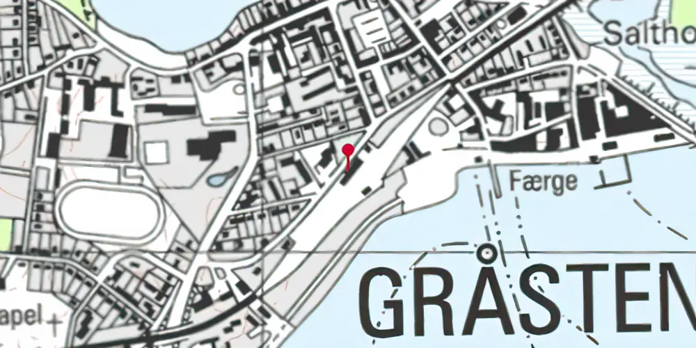 Historisk kort over Gråsten Station