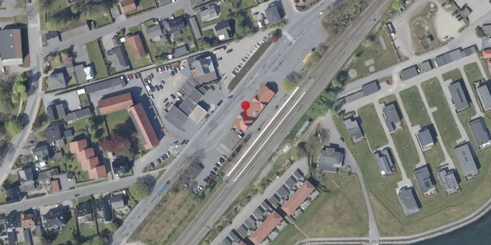 Historisk kort over Gråsten Station