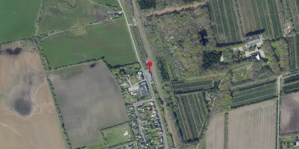 Historisk kort over Guldager Station Historisk kort over Guldager Station